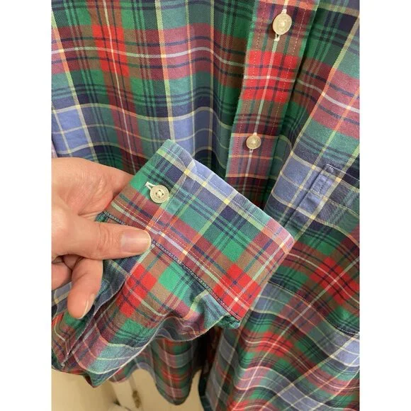 Vineyard Vines Men's Multi Color Plaid Cotton Dress Shirt Xl $178 - Picture 6 of 12